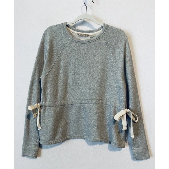 Athleta Sweatshirt Womens Small Studio Cinch Pullover Crew Neck Top Long Sleeve - Picture 2 of 8